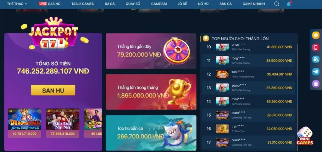 Các trò chơi đa dạng tại 8ket